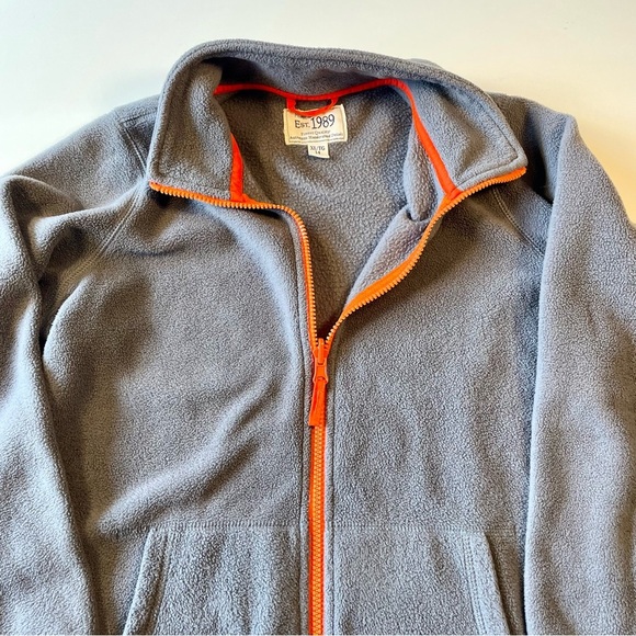 The Children's Place Gray Fleece Hoodie with Orange Zipper - Picture 4 of 5